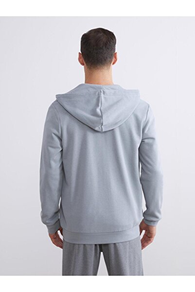 LC Waikiki Hooded Long Sleeve Men's Zippered Sweatshirt (W5)