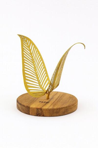 Hayveys Acacia Metal Napkin Holder Gold Leaf Luxury Napkin Organizer