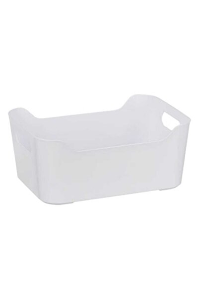 SHOPIENS Coș de depozitare din plastic cu mânere, 24,8x17,9x10,5cm/2,5L