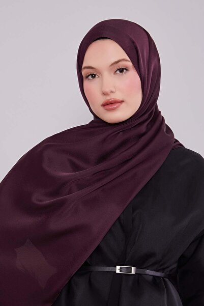 Levidor Vişne Düz Premium Evening Dress Shawl