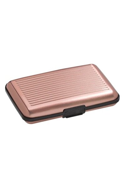 SHOPIENS Port Card cu 6 Compartimente pentru Carduri Bancare, Bancnote si Legitimatii, Inchidere cu Buton, Pl
