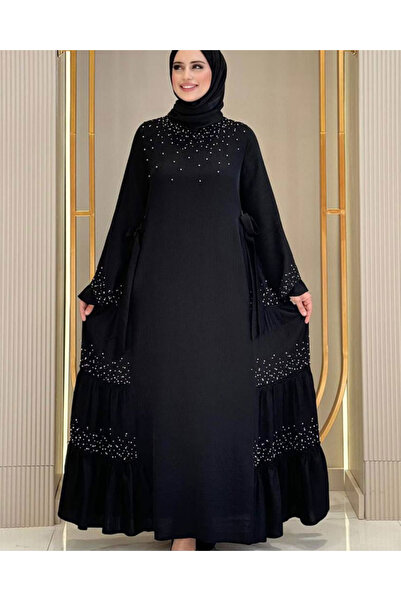 Bilenler Stone Work Detailed Sparklin Fabric Evening Dress