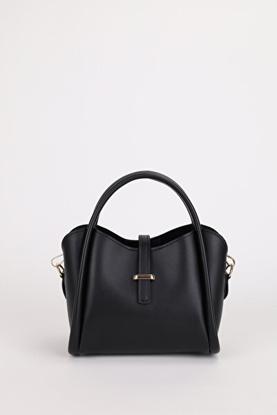 NOTHING Women's Black Burgundy Three-Compartment Design 2-Piece Hand and Shoulder Bag with Detachable Makeup Bag Roma