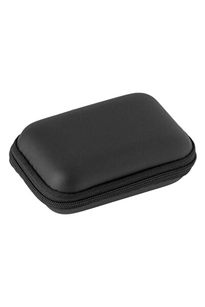SHOPIENS Storage Box for Small Items with Zipper, Black, 11 x 7 x 4 cm