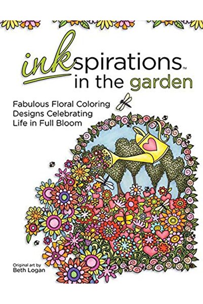 Health Communications Inkspirations In The Garden Fabulous Floral Coloring De...