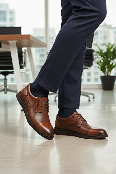 Fosco Tan Genuine Leather Men's Classic Shoes 2991 m