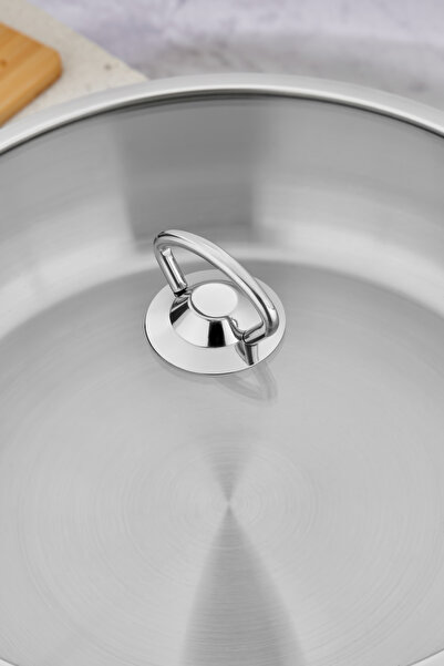 Cooker Stainless Steel 30 cm Flat Pot