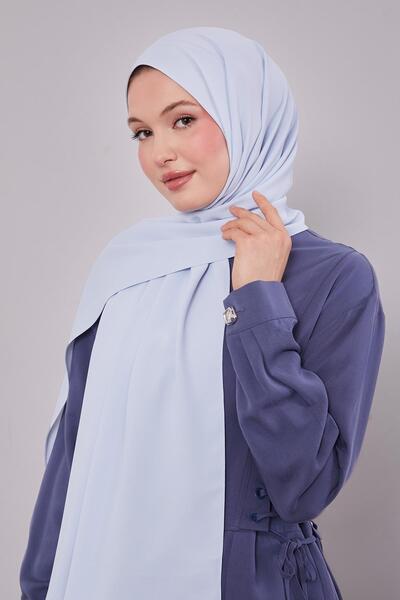 Levidor Baby Blue Plain Trend Shawl