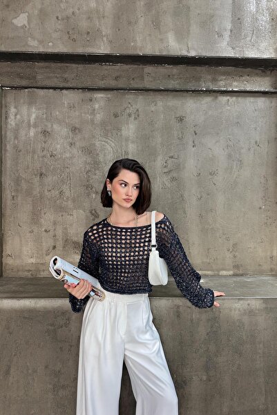 mylove سترة سيملي ديليك باللون الأزرق الداكن