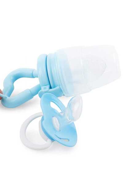 CKM silikon Meyve Sebze Süzgeçi ve Emzik 2li Set Mavi