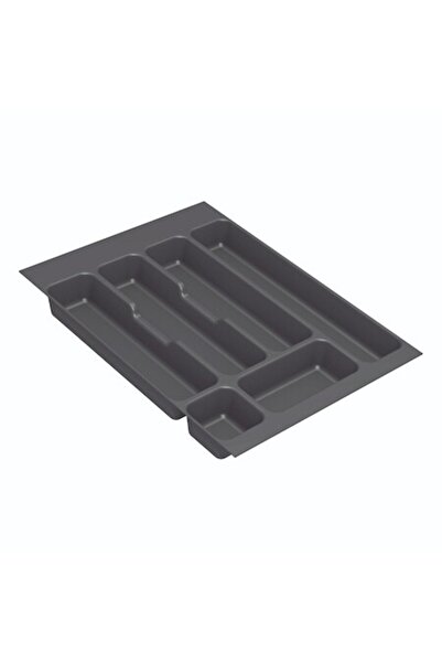 SHOPIENS Tavă pentru tacâmuri, plastic, 46,2 x 35,7 x 4,5 cm, gri