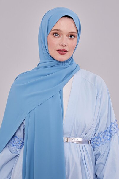 Levidor Turkuaz Düz Trend Şal