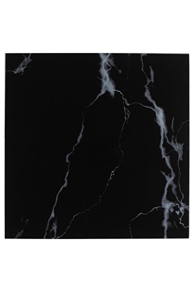 IKEA LACK Glass top, marble effect/black, 118 x 78 cm