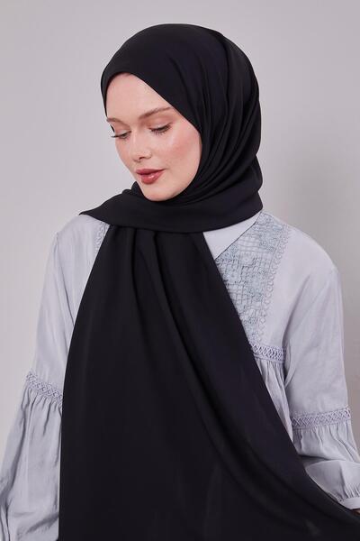 Levidor Black Plain Trend Shawl