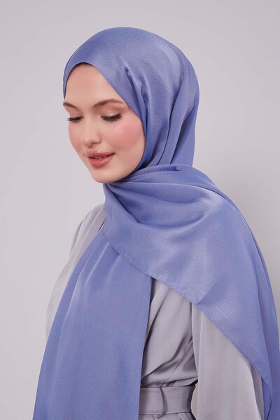 Levidor Denim Blue Plain Premium Evening Dress Shawl
