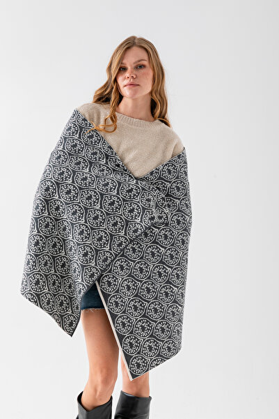 Wega Moda شال كتف مزخرف بالزهور، شال كتف أنيق ومريح مناسب للاستخدام في اتجاهي...