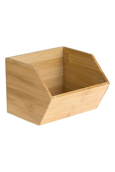 SHOPIENS Bamboo Open Storage Box Shopiens, 17 x 16 x 13 cm
