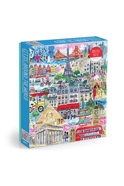 Galison Michael Storrings Cities Around The World 1000 Piece Puzzle