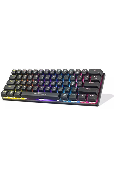 TEKMAKG RGB Mekanik Oyuncu Klavyesi - 61 Tuş, Red Switch, Anti-Ghosting, Siyah