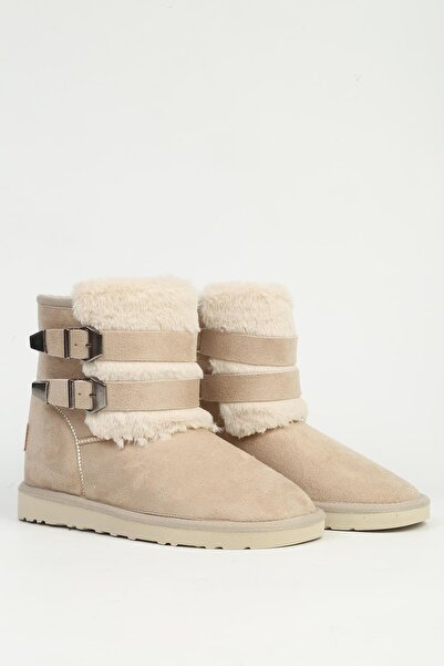 Pierre Cardin Kadın Bej Tokalı Bot