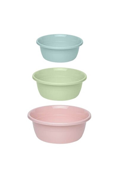SHOPIENS Set 3 plastic bowls Shopiens® for mixing pastry composition, multicolor, 1.5L 2.5L 4.5L