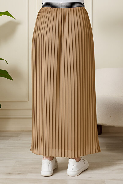 AVVER Women's Pleated Lined Chiffon Skirt