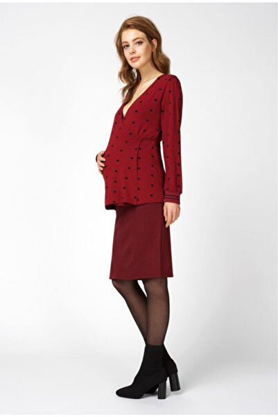 Queen Mum Queen Mum polka dot maternity and nursing blouse, M