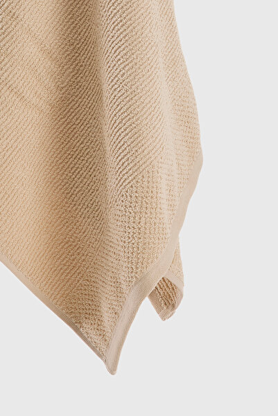 Benetton Home 5 Pieces Bath Towel Hand Face Body Beige 100% Cotton 30X50 cm Face Towel