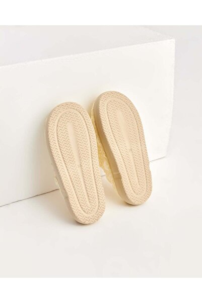 Chirpy Women's Winter Knitted Wool Inside Cream House Slippers