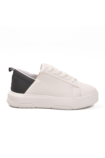 AYAKMOD White Black Lace-Up Unisex Sports Shoes Oz-03 Z