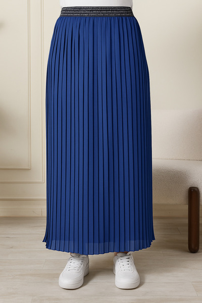 AVVER Women's Pleated Lined Chiffon Skirt