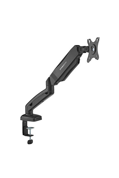 StableDesk Suport monitor StableArm Lifter, 1 braț, Reglare ușoară a arcului, Negru mat