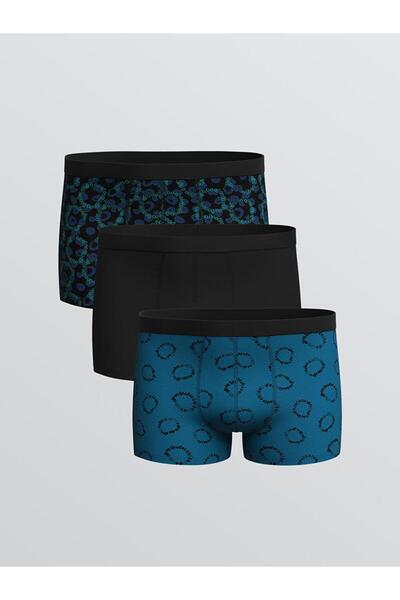 LC Waikiki Standard Fit Cotton Flexible Men's Boxers 3-Piece (W5)