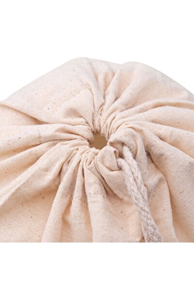 SHOPIENS Beige Textile Bag for Bread or Biscuits Shopiens®, with String, 31 x 32 cm