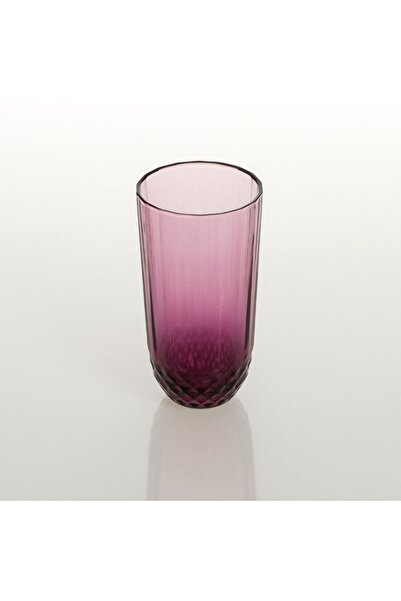 SHOPIENS Purple glass Shopiens® with edge and diamond pattern, 345 ml