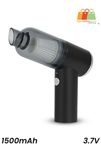 Generic مكنسة كهربائية محمولة لاسلكية 1500 مللي أمبير/ساعة 3.7 فولت قابلة لإع...