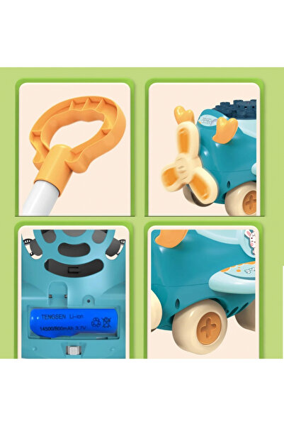 Moni Electric balloon maker for children Flyer Blue with push handle, avi design