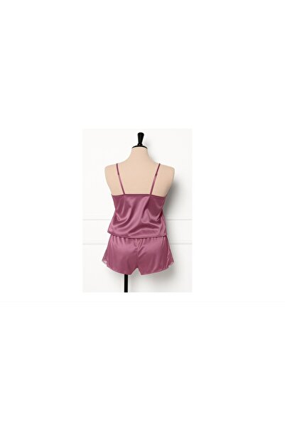 OEM Satin Pajamas – Two-Piece Set, Elegance and Comfort, Pale Pink