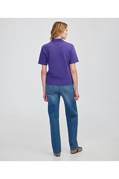 İpekyol Relaxed Fit Stand Collar T-Shirt