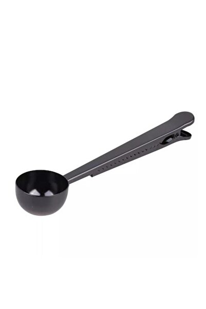 SHOPIENS Lingură de măsurat cu clemă pentru cafetieri, plastic, 18 x 4 cm