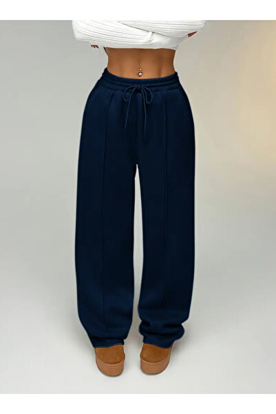 BERYY MODA Pantaloni de trening largi, albastru marin, de vară, îmbrăcăminte ...