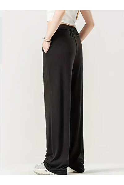 modlux Γυναικείο φαρδύ παντελόνι αθλητικής φόρμας μεγάλου μεγέθους, υψηλής πο...