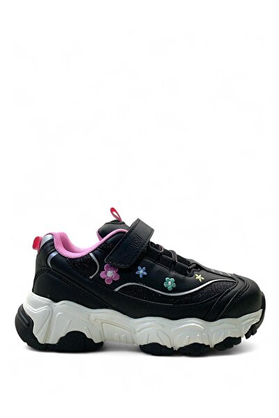 Cool Bella Orthopedic Girl's Black Comfortable Sneaker