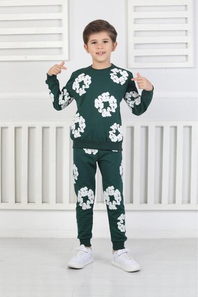 ESKİŞEHİR YUMURCAK Boy's Printed Tracksuit Set