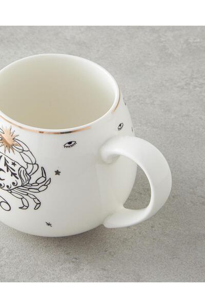 English Home Cancer New Bone China Mug 325 ml Black-White-Gold