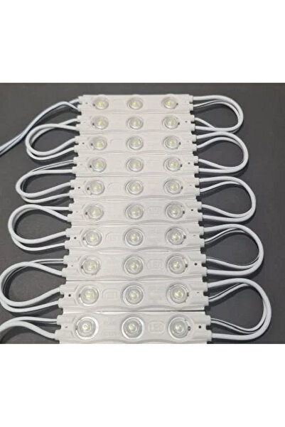 ERBAY 10 Adet 1.5 Watt Modül Led 2835 Mercekli Beyaz-Gün Işığı-Mavi-Kırmızı-Amber 12 Volt