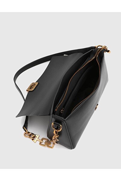 İLVİ Manoela Siyah Kadın Omuz Çantası