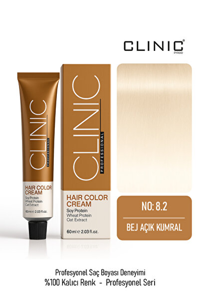 CLINIC PYROO No: 8.2 Saç Boyası – Hair Color Cream 60 ml - Bej Açık Kumral