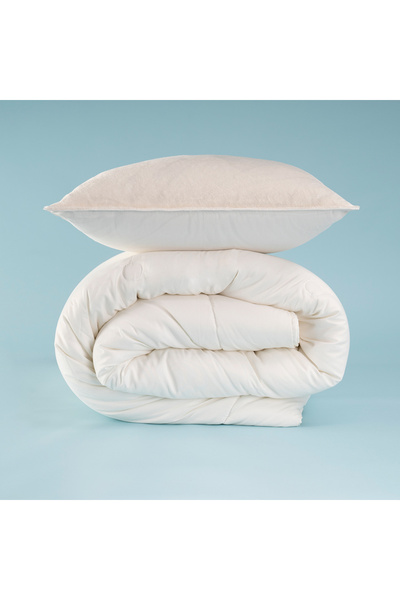 OTHELLO Elegante Dormio Trio Pillowcase & Quilt Cream 155X215 cm