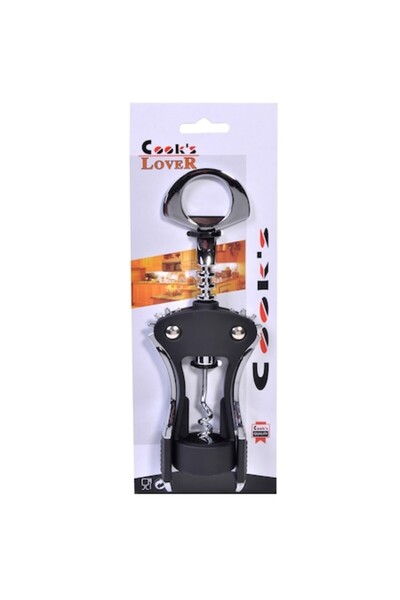 SHOPIENS Metal Corkscrew Black Shopiens®, 18 cm